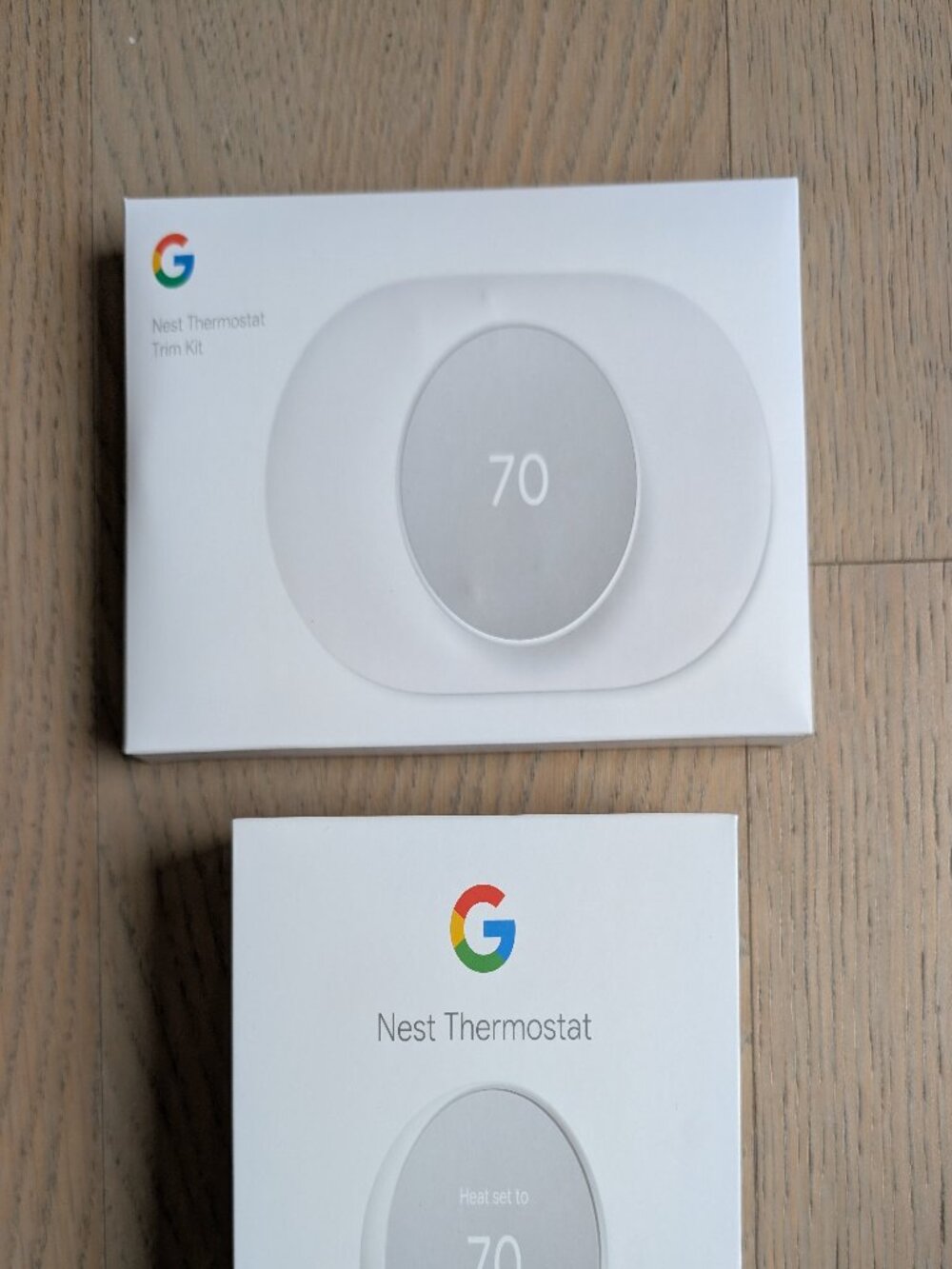 Google Nest Thermostat with Trim Kit (Snow)